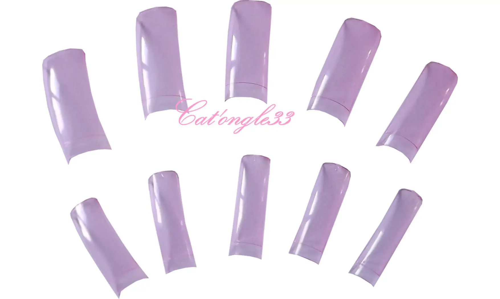 Capsules tips french rose transparente