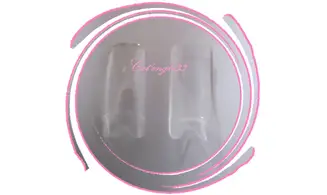 Capsules transparente ongles rongés