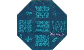 Plaque octogonal D03 stamping nail art