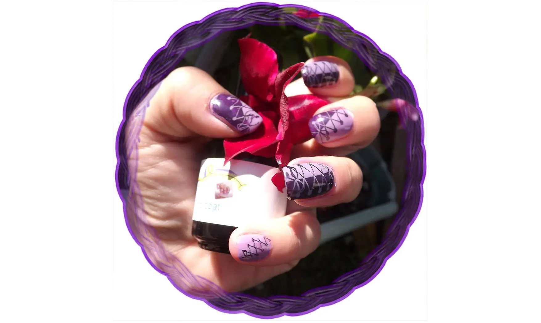 Plaque octogonal D05 stamping nail art