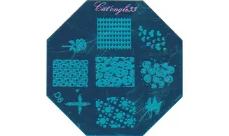 Plaque octogonal D06 stamping nail art