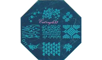 Plaque octogonal D11 stamping nail art