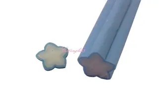 Baton fimo étoile bleu clair