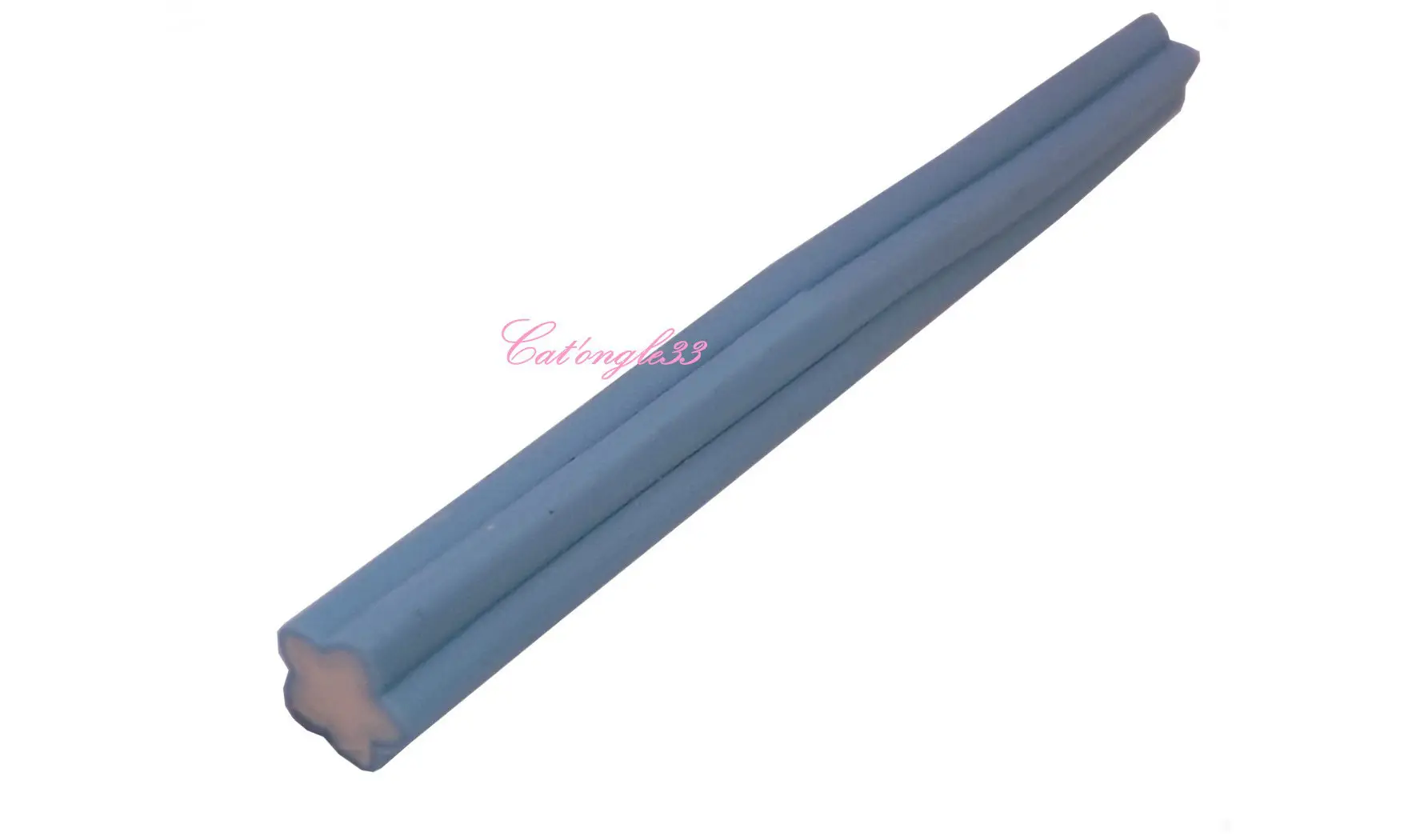 Baton fimo étoile bleu clair