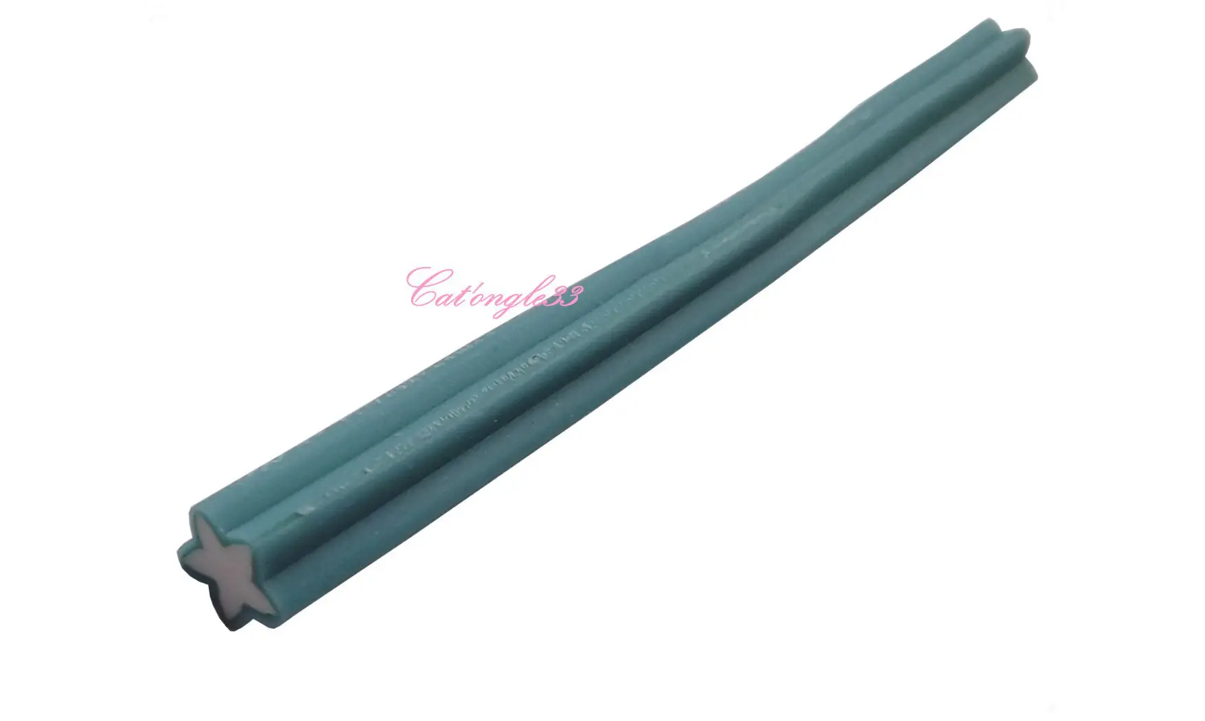 Baton fimo étoile bleu vert