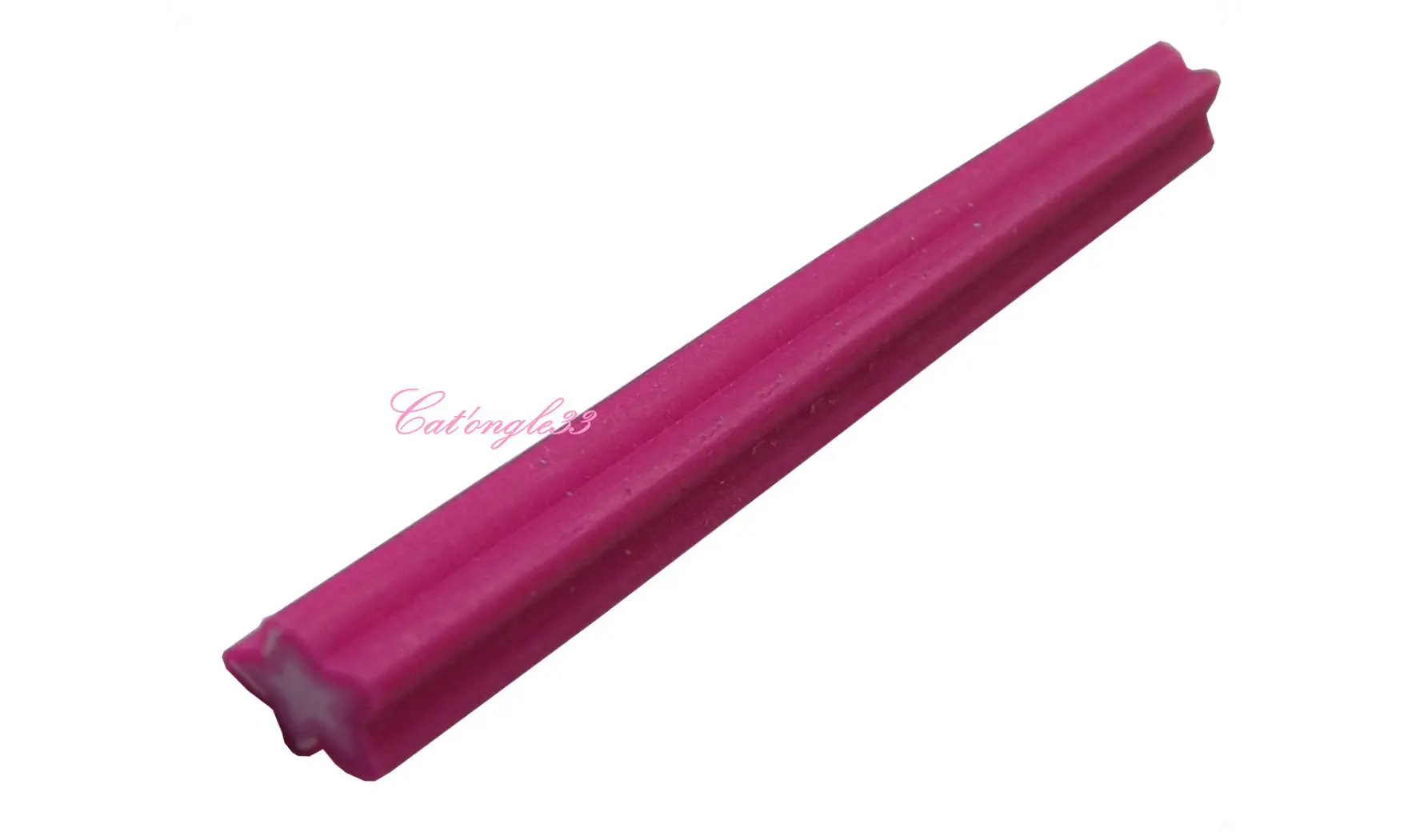Baton fimo étoile fuchsia