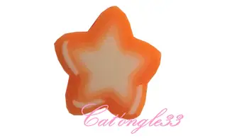 Baton fimo étoile orange