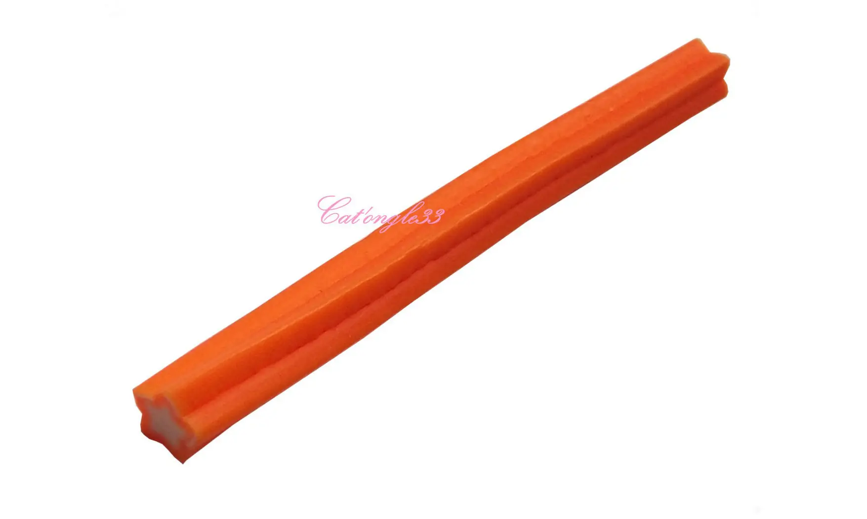 Baton fimo étoile orange
