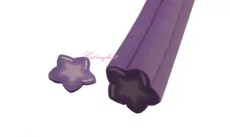 Baton fimo étoile violette