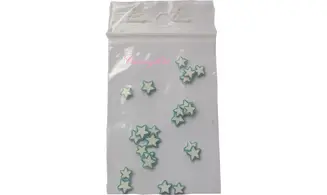 Sachet de fimo étoile bleu vert