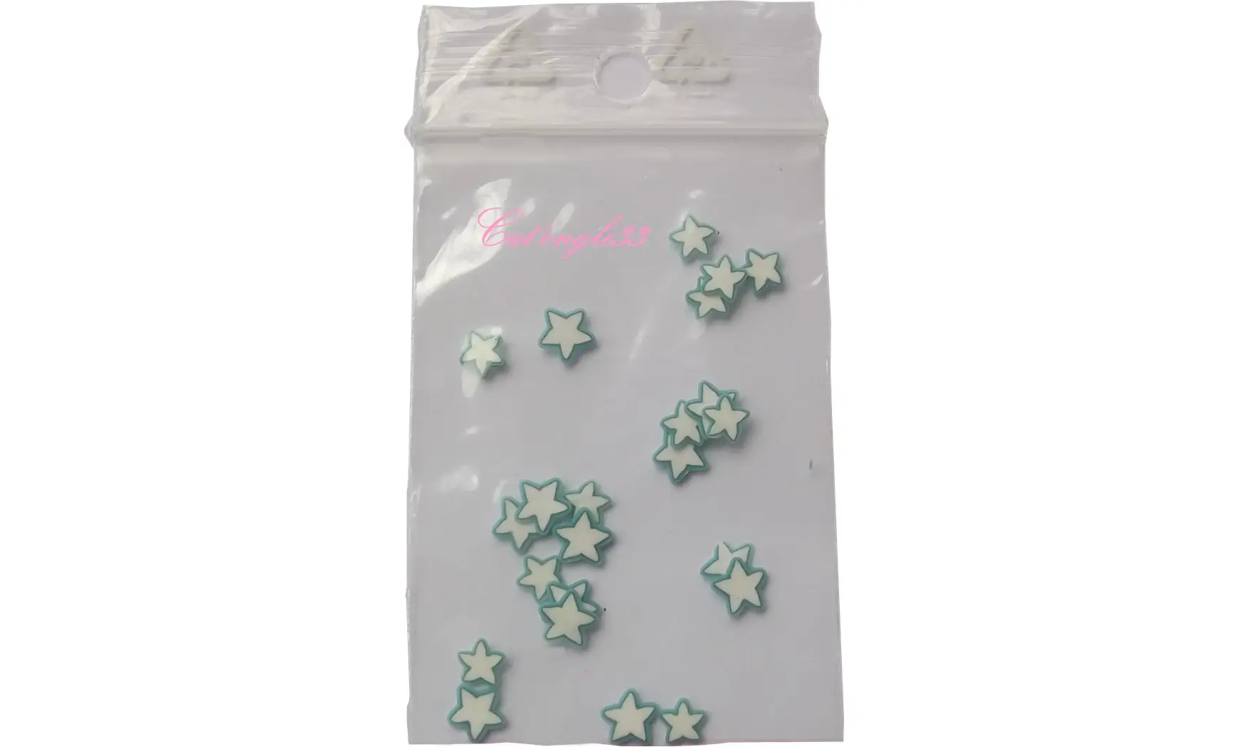Sachet de fimo étoile bleu vert