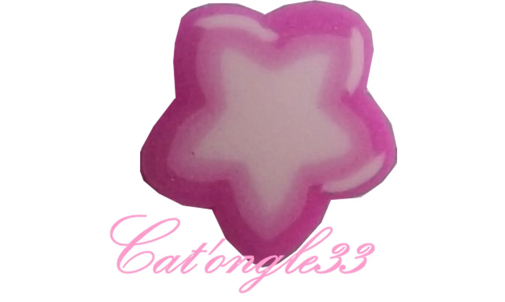 Sachet de fimo étoile fuchsia