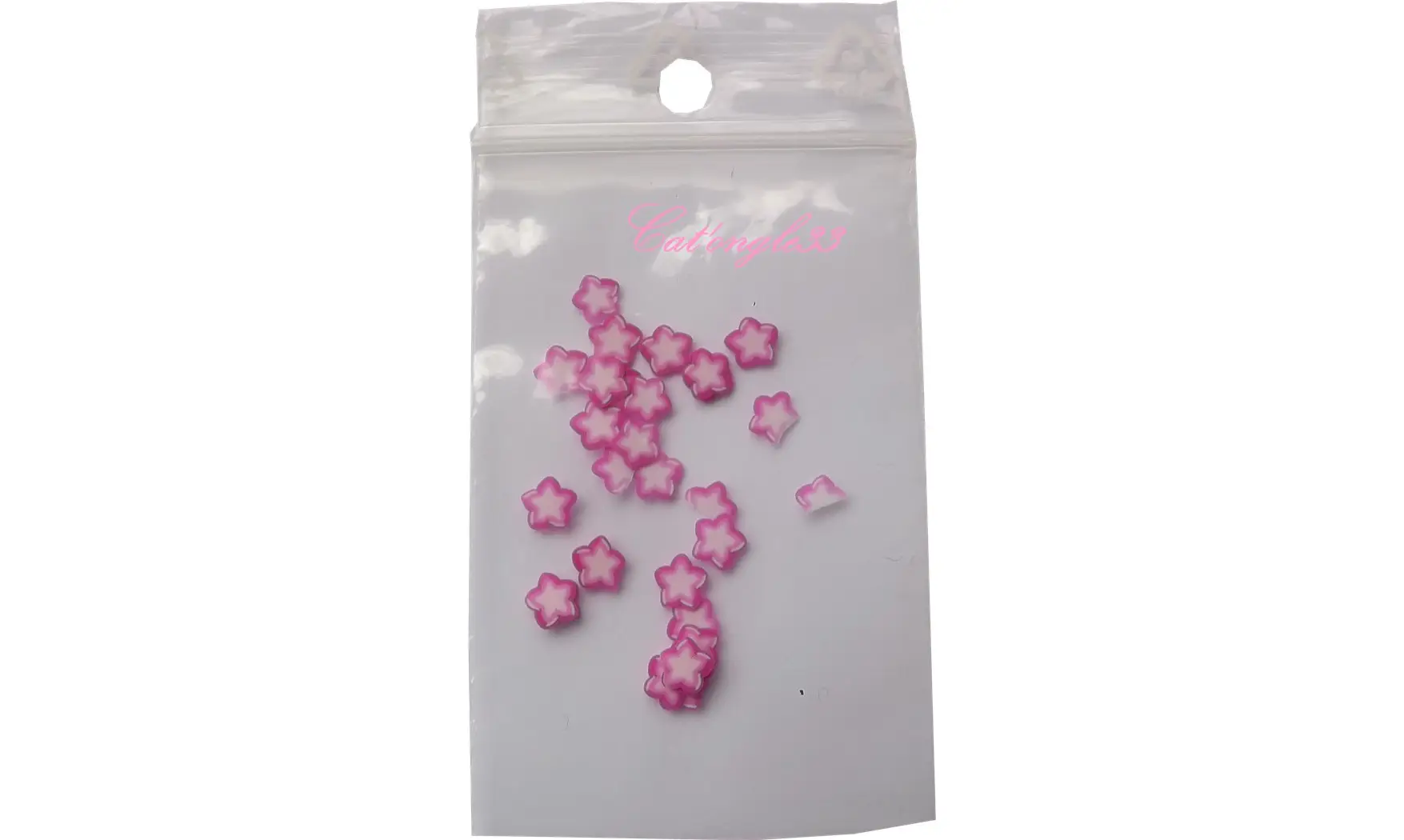 Sachet de fimo étoile fuchsia