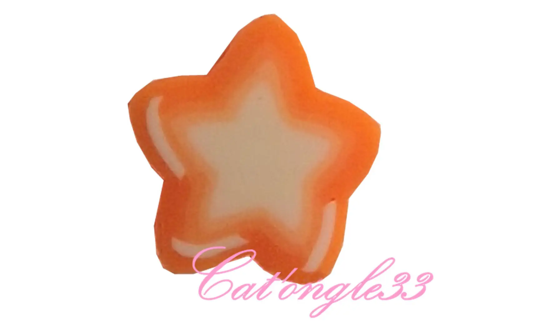 Sachet de fimo étoile orange