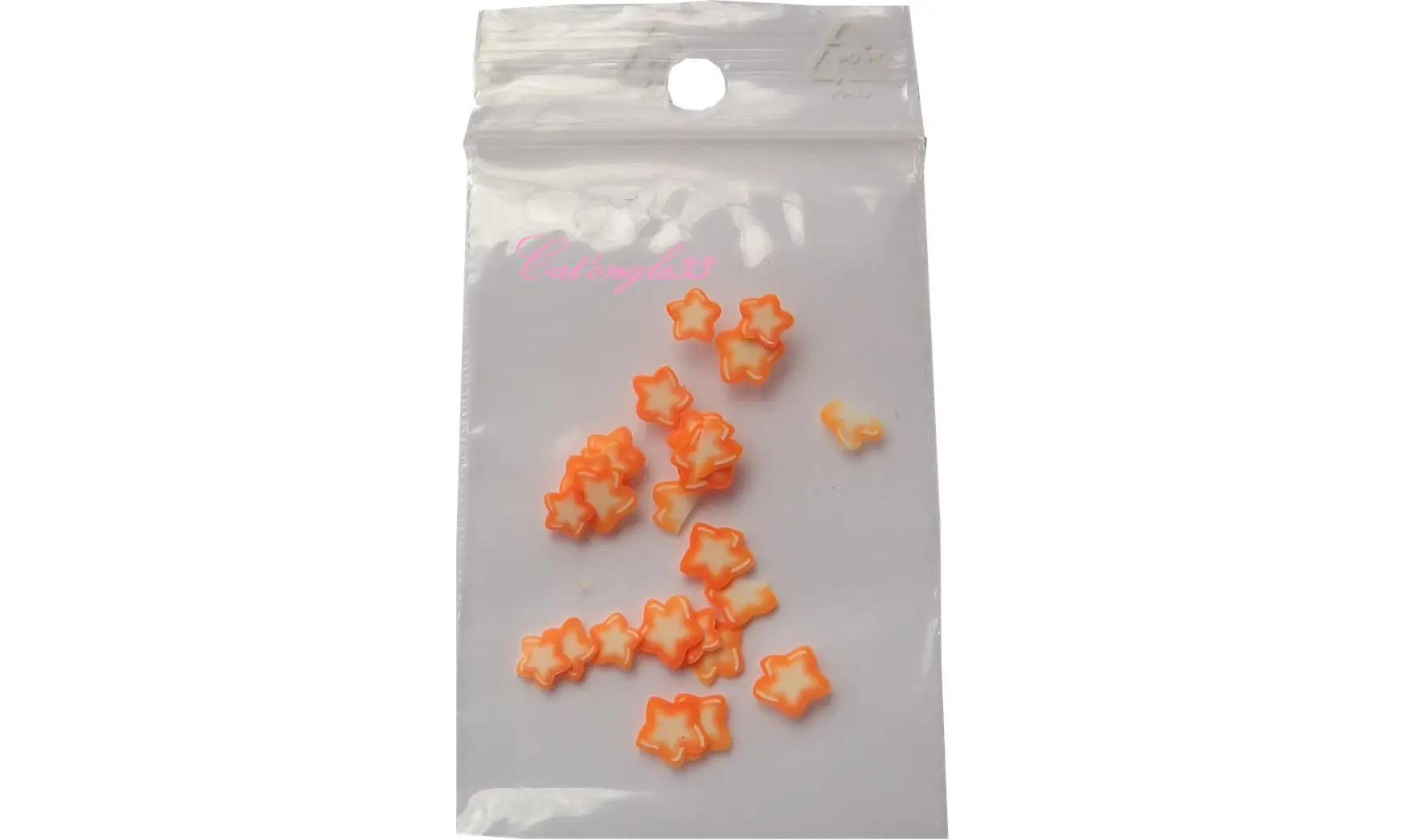 Sachet de fimo étoile orange