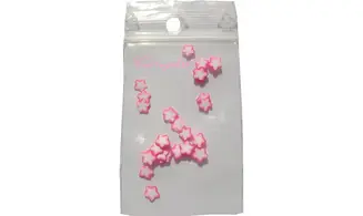 Sachet de fimo étoile rose