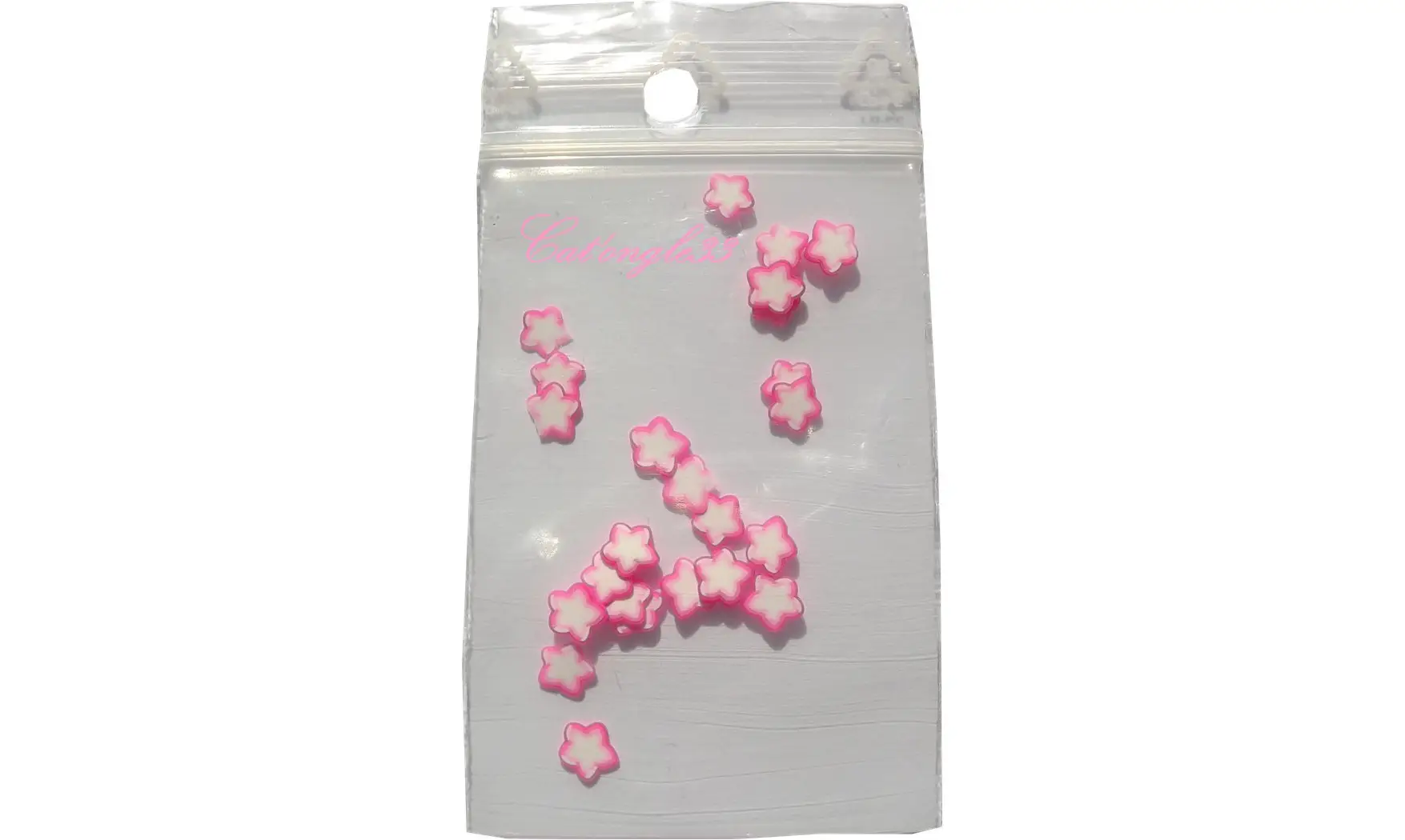 Sachet de fimo étoile rose