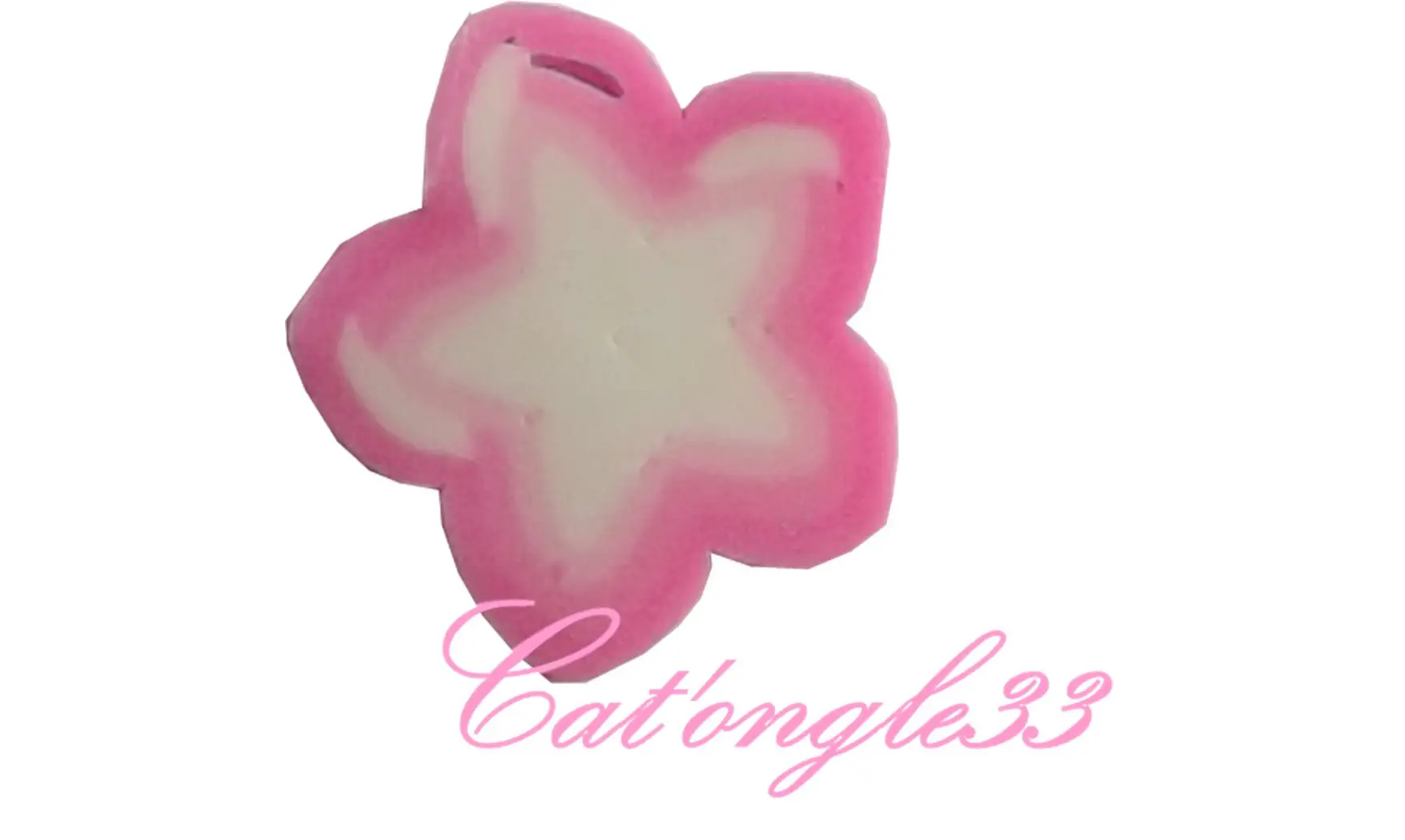 Sachet de fimo étoile rose clair