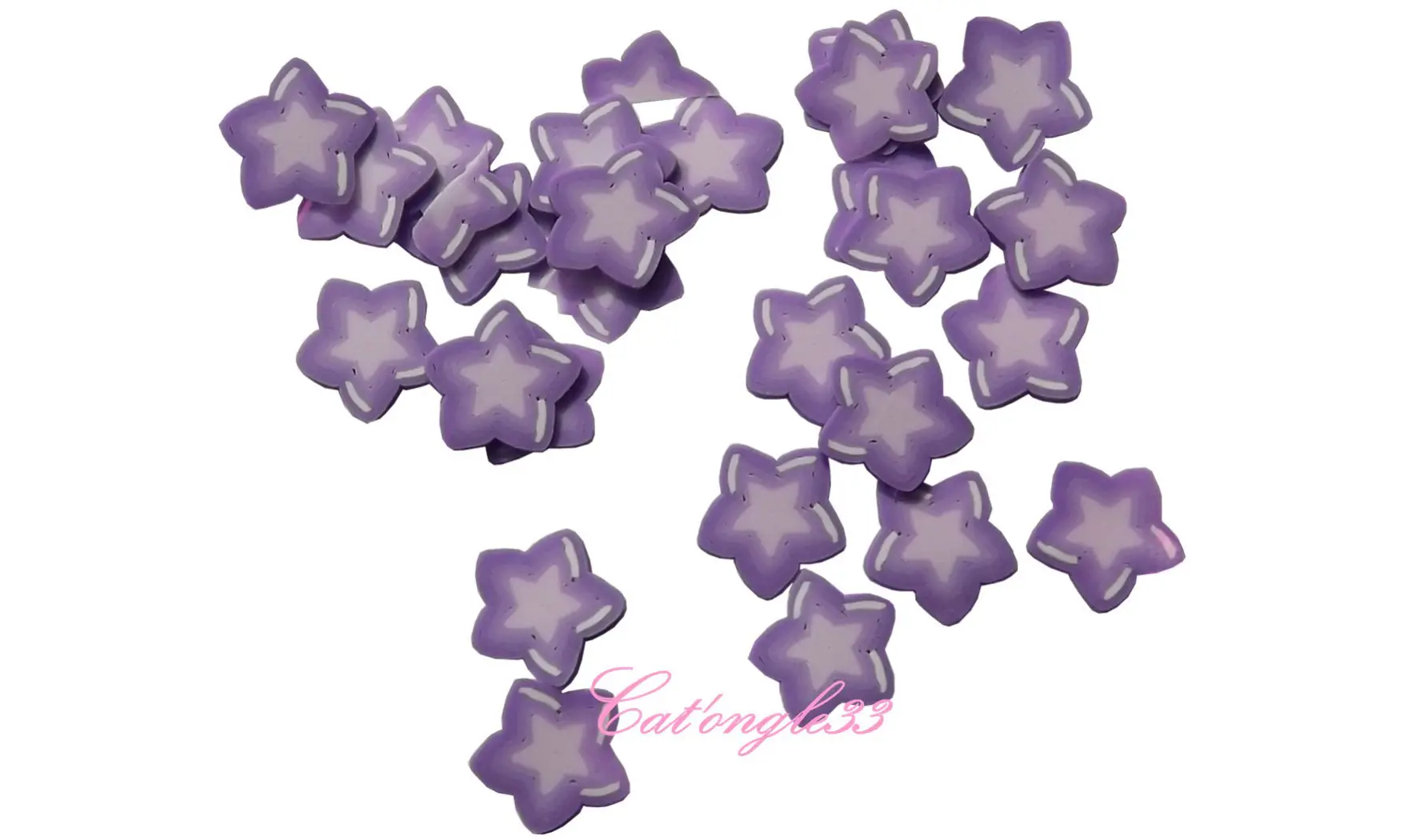 Sachet de fimo étoile violette