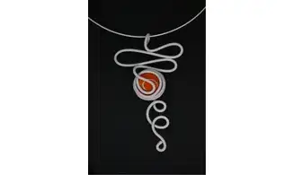 Modèle infinity blanc pierre orange