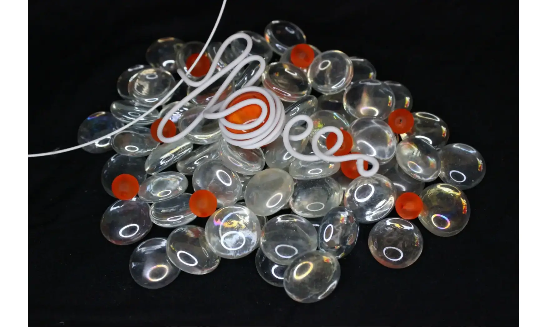 Modèle infinity blanc pierre orange