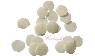 Sachet de fimo hibiscus blanc