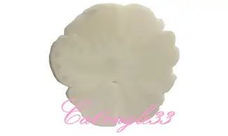 Sachet de fimo hibiscus blanc