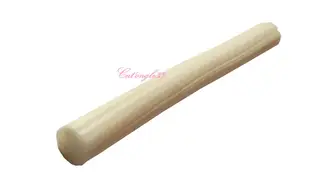 Baton fimo hibiscus blanc