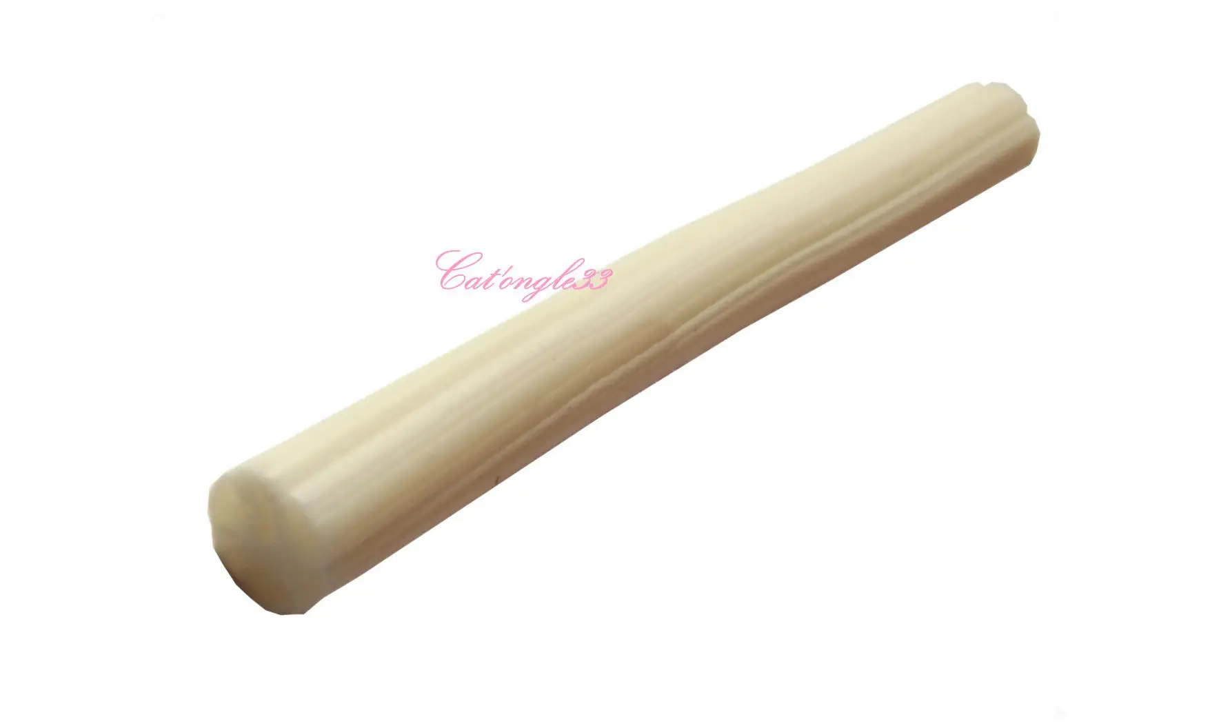Baton fimo hibiscus blanc