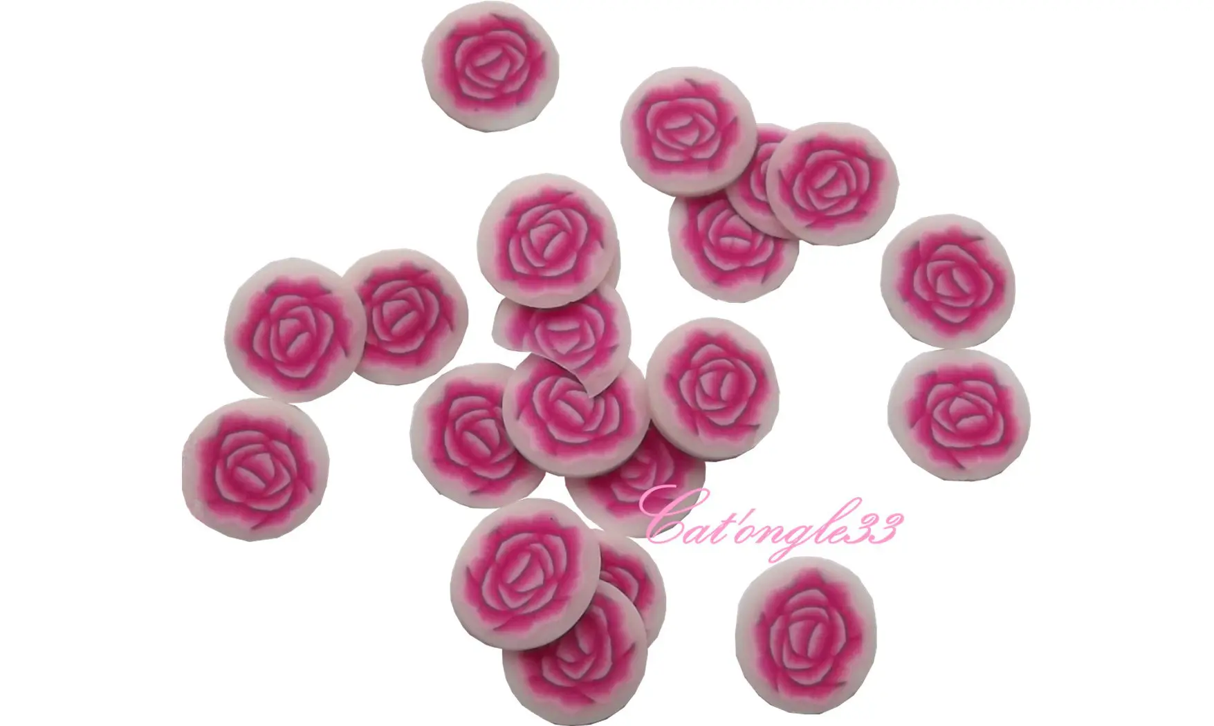 Sachet de fimo rose fuchsia