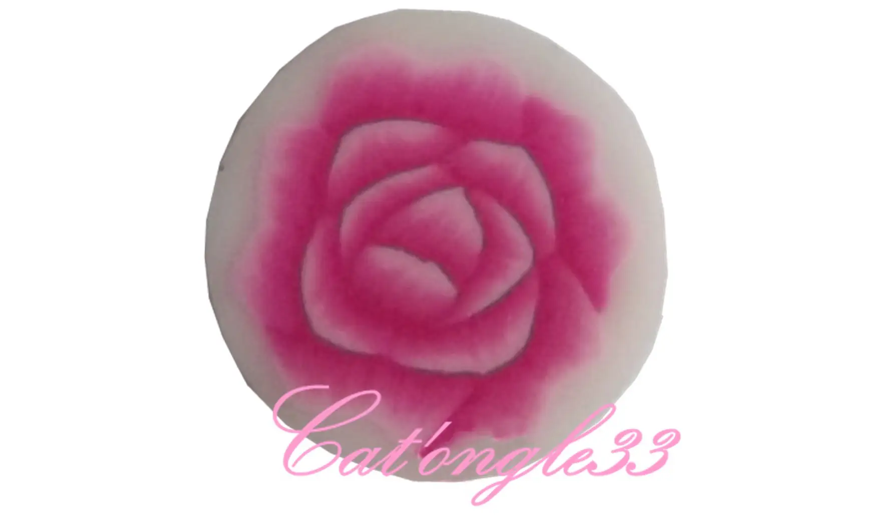 Sachet de fimo rose fuchsia