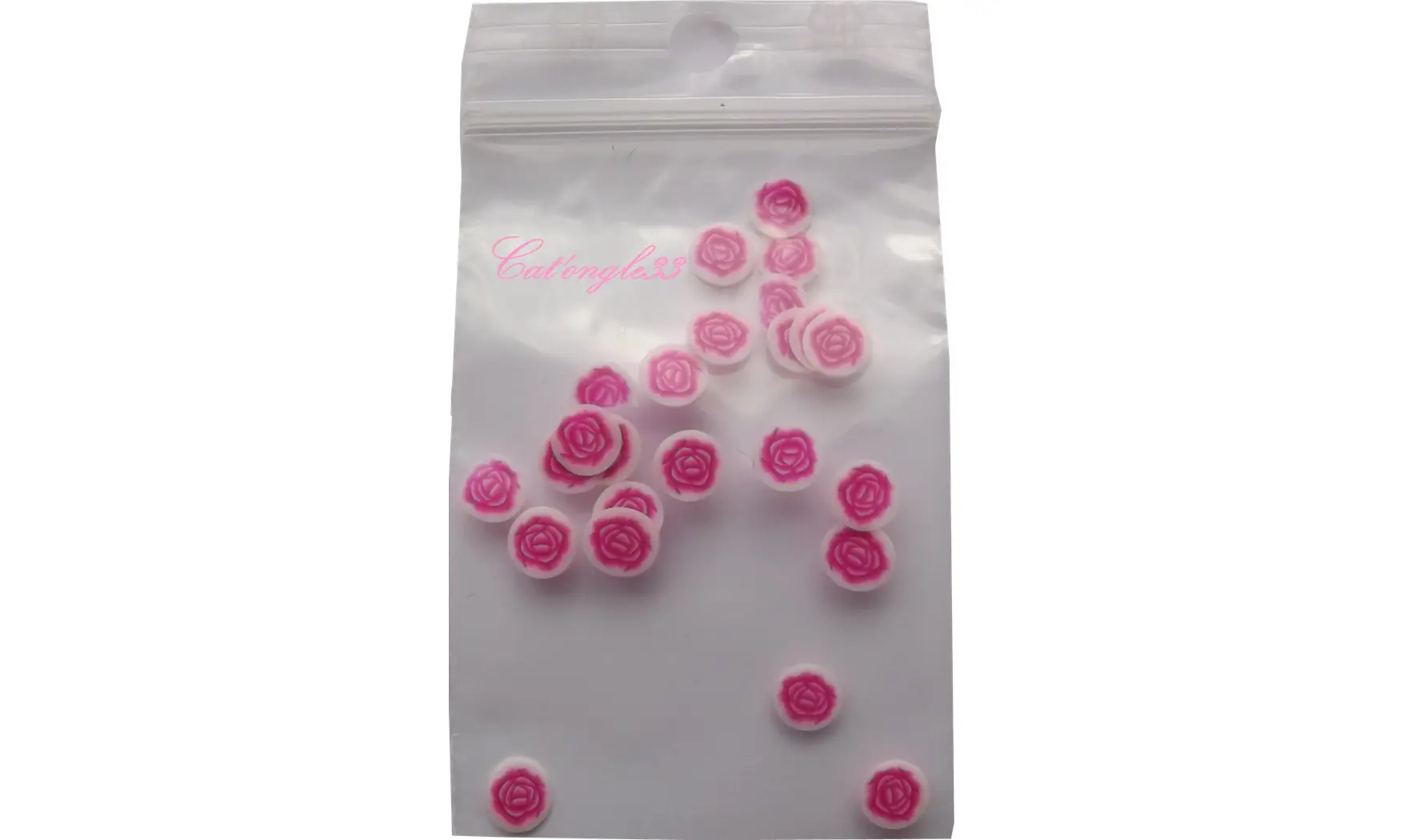 Sachet de fimo rose fuchsia