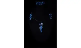 Triple spirales bleu