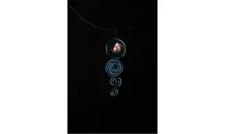 Triple spirales bleu
