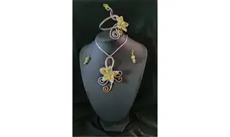 Modèle alamandra vert et blanc