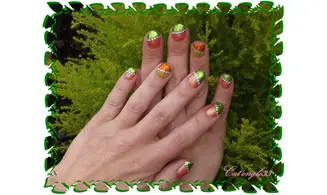 Foils paillette vert holo nail art 50 cm