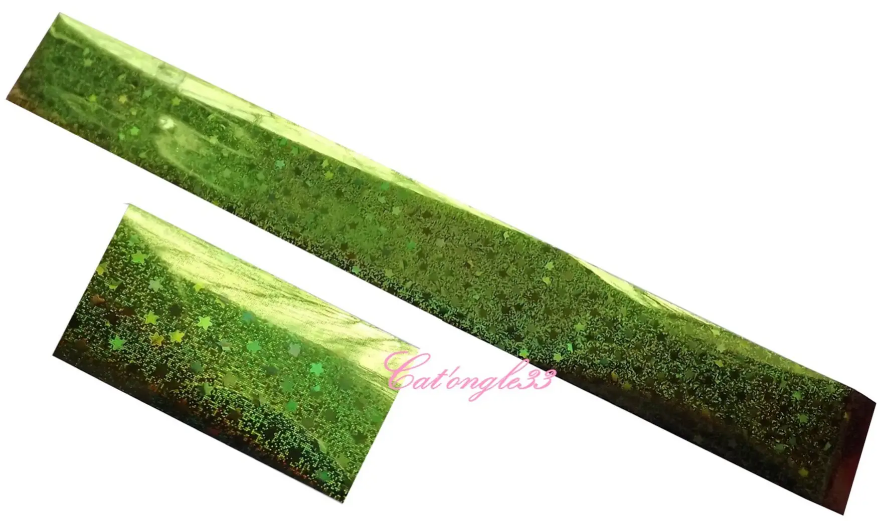 Foils paillette vert holo nail art 50 cm