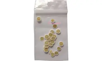 Sachet fimo rose beige