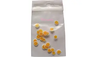 Sachet fimo rose orange
