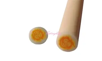 Baton fimo rose orange