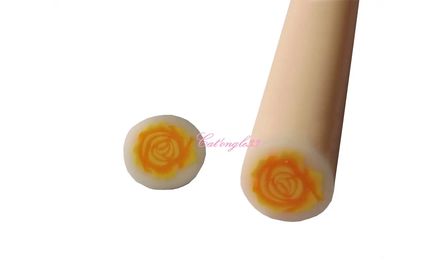 Baton fimo rose orange