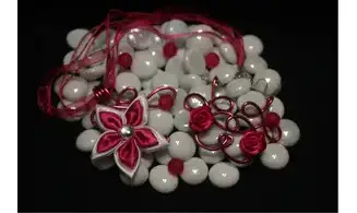 Torsade fuchsia fleur