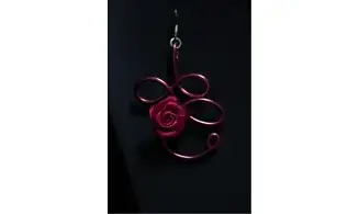 Torsade fuchsia fleur