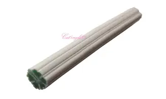 Baton fimo hibiscus vert