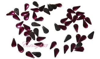 Strass goutte fuchsia