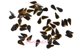 Strass goutte jaune