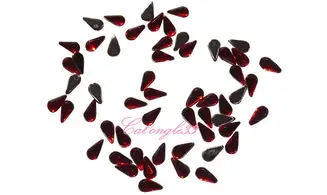 Strass goutte rouge