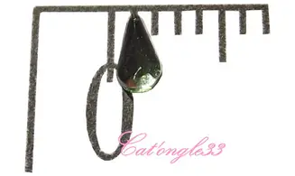 Strass goutte vert clair