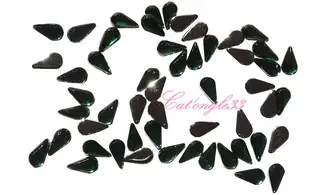 Strass goutte vert sapin