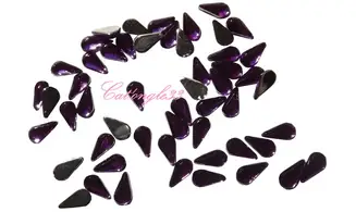 Strass goutte violet